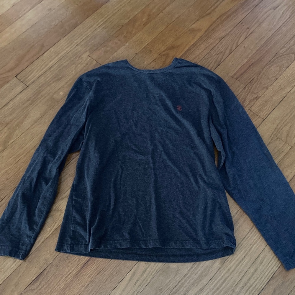 Men's Long Sleeve gray Shirt by Izod